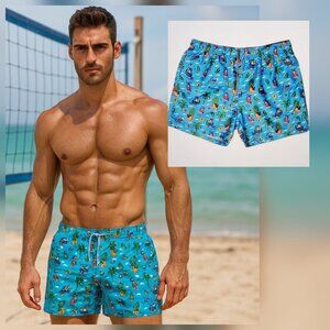 Boardies x Mulga Koala Pineapple Funky Colorful Men's Swim Trunks Pockets